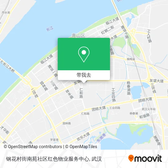 钢花村街南苑社区红色物业服务中心地图