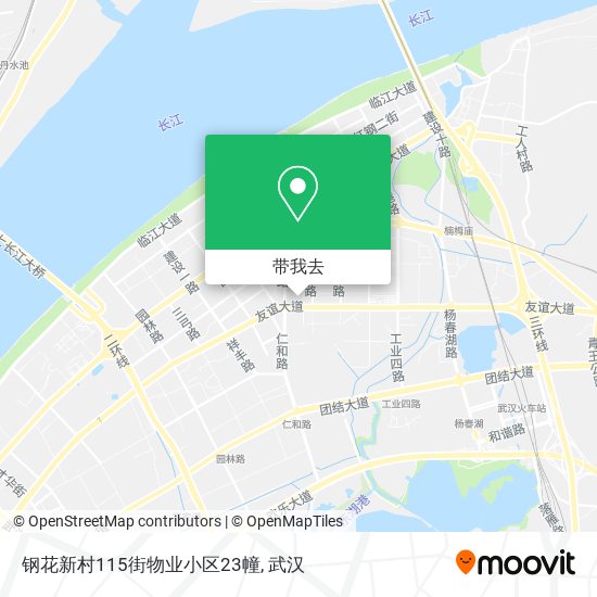 钢花新村115街物业小区23幢地图
