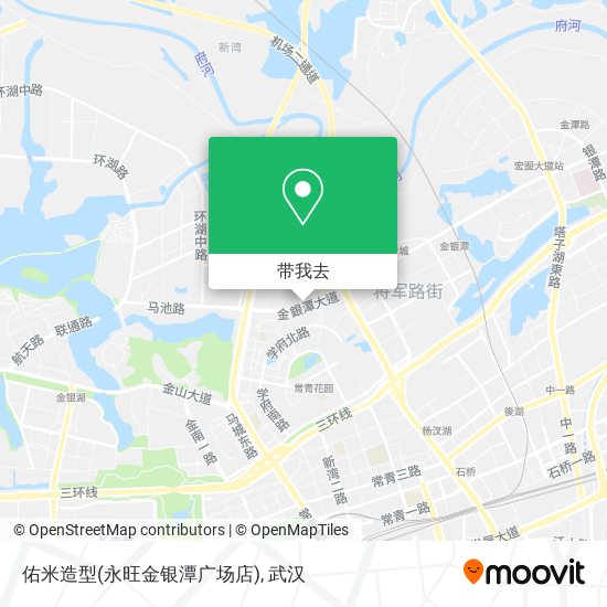 佑米造型(永旺金银潭广场店)地图