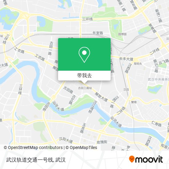 武汉轨道交通一号线地图