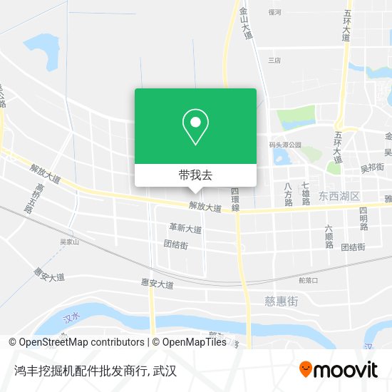 鸿丰挖掘机配件批发商行地图
