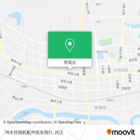 鸿丰挖掘机配件批发商行地图