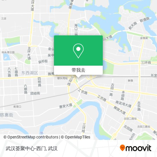 武汉荟聚中心-西门地图
