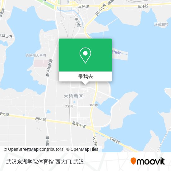 武汉东湖学院体育馆-西大门地图