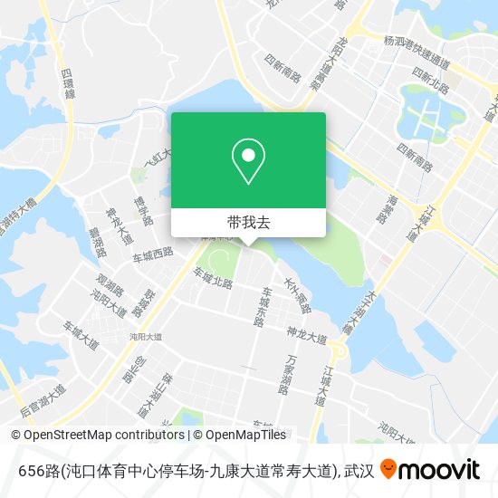 656路(沌口体育中心停车场-九康大道常寿大道)地图