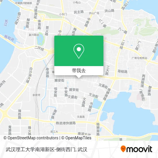 武汉理工大学南湖新区-侧街西门地图