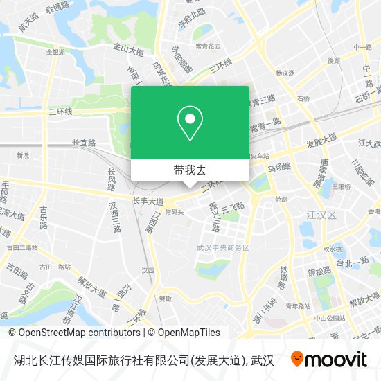 湖北长江传媒国际旅行社有限公司(发展大道)地图