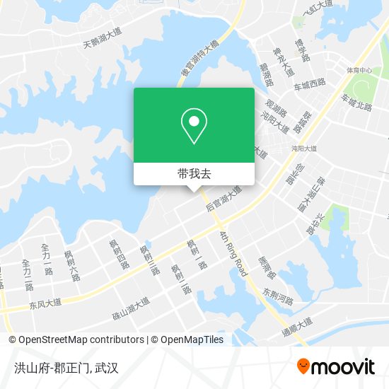 洪山府-郡正门地图