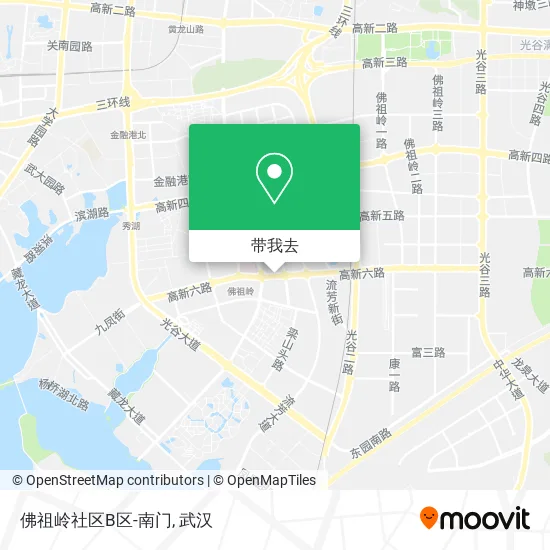 佛祖岭社区B区-南门地图