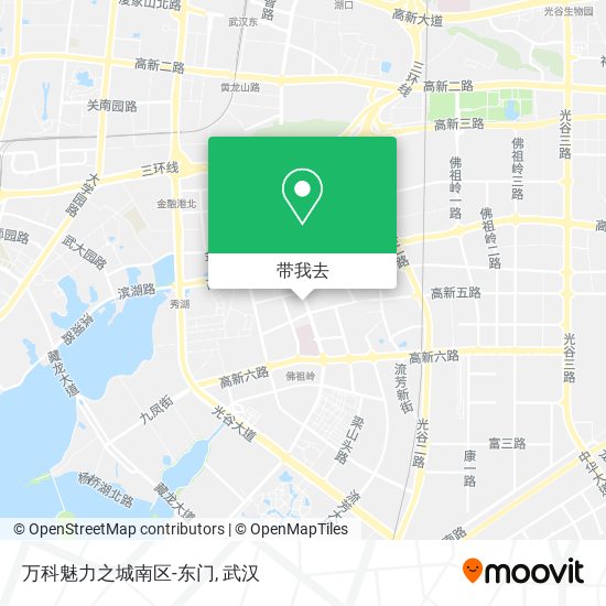 万科魅力之城南区-东门地图