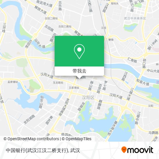 中国银行(武汉江汉二桥支行)地图
