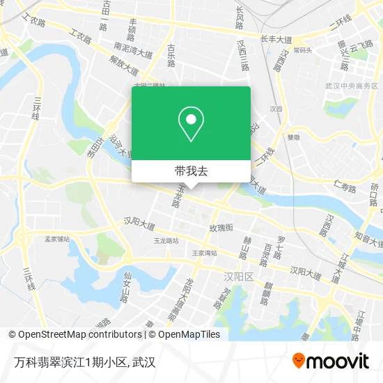 万科翡翠滨江1期小区地图