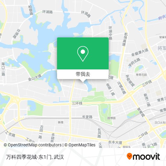 万科四季花城-东1门地图