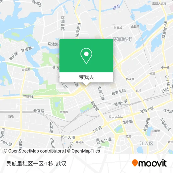 民航里社区一区-1栋地图