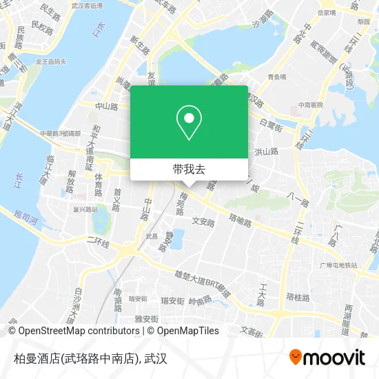 柏曼酒店(武珞路中南店)地图