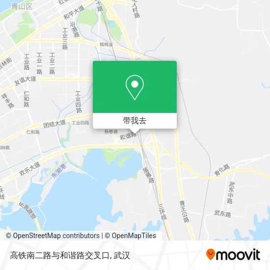 高铁南二路与和谐路交叉口地图