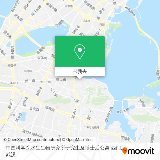 中国科学院水生生物研究所研究生及博士后公寓-西门地图