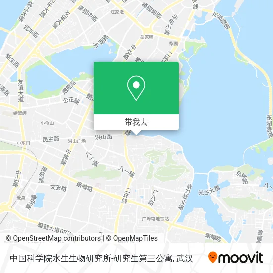 中国科学院水生生物研究所-研究生第三公寓地图