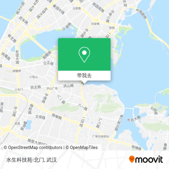 水生科技苑-北门地图