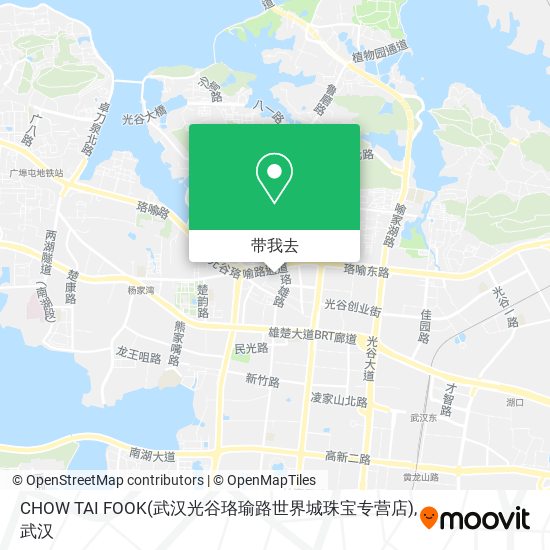 CHOW TAI FOOK(武汉光谷珞瑜路世界城珠宝专营店)地图