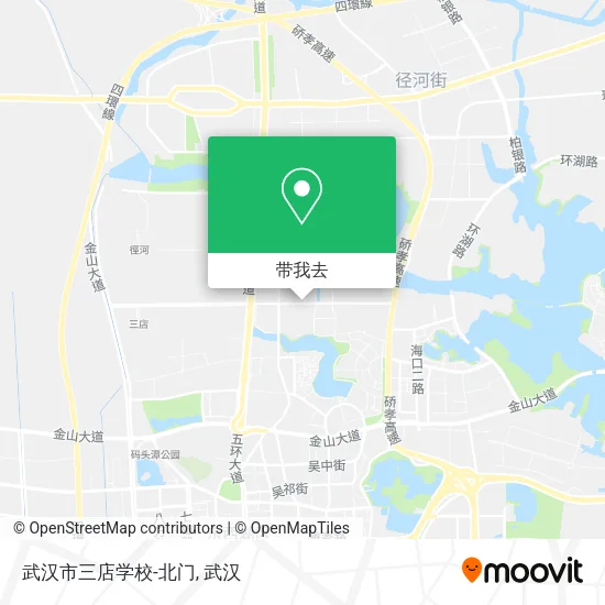 武汉市三店学校-北门地图