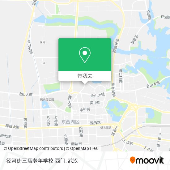 径河街三店老年学校-西门地图