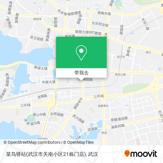 菜鸟驿站(武汉市关南小区21栋门店)地图