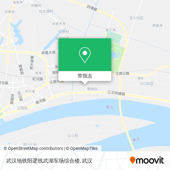 武汉地铁阳逻线武湖车场综合楼地图
