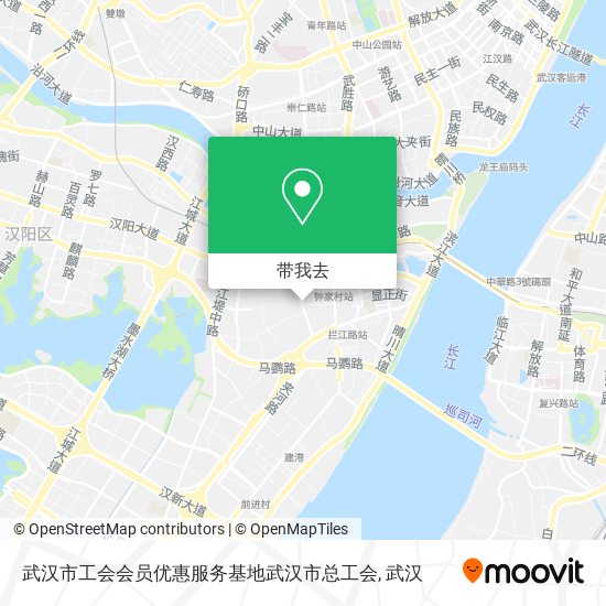 武汉市工会会员优惠服务基地武汉市总工会地图