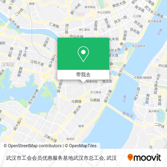 武汉市工会会员优惠服务基地武汉市总工会地图