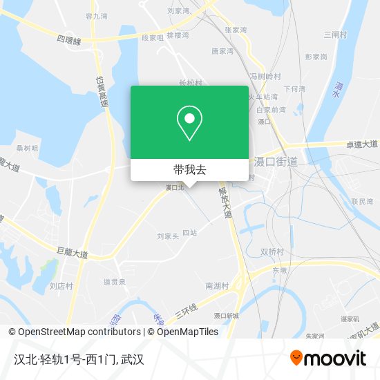 汉北·轻轨1号-西1门地图
