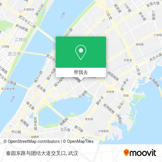 秦园东路与团结大道交叉口地图