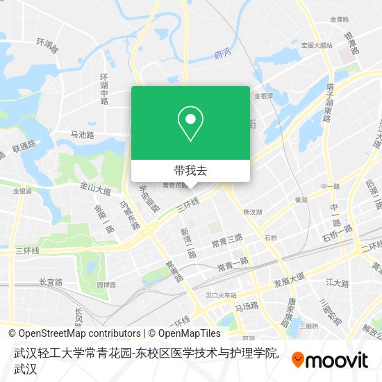 武汉轻工大学常青花园-东校区医学技术与护理学院地图