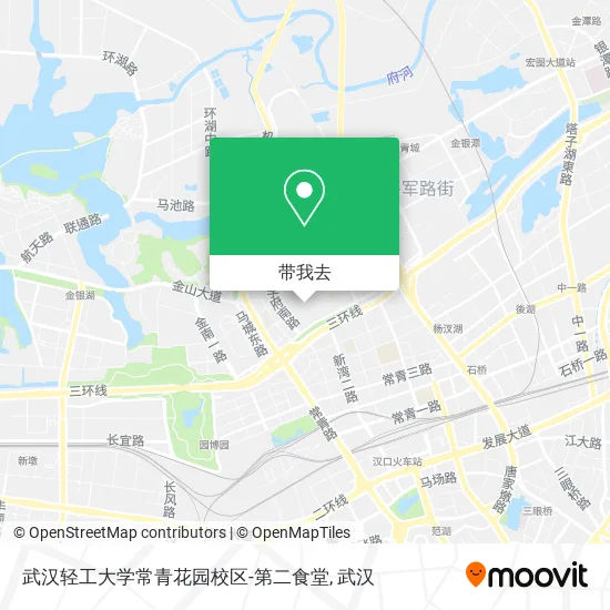 武汉轻工大学常青花园校区-第二食堂地图