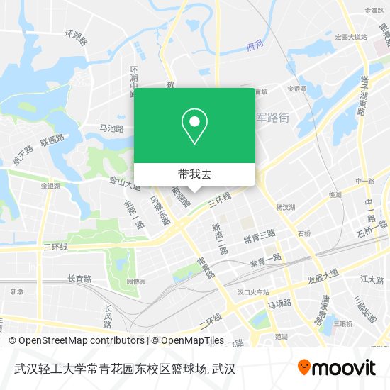 武汉轻工大学常青花园东校区篮球场地图