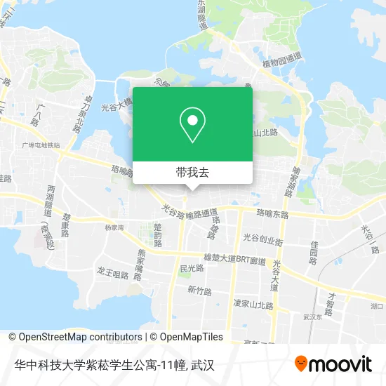 华中科技大学紫菘学生公寓-11幢地图