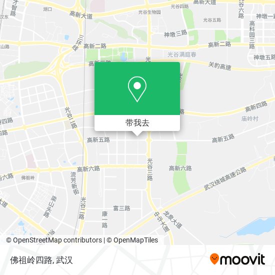 佛祖岭四路地图