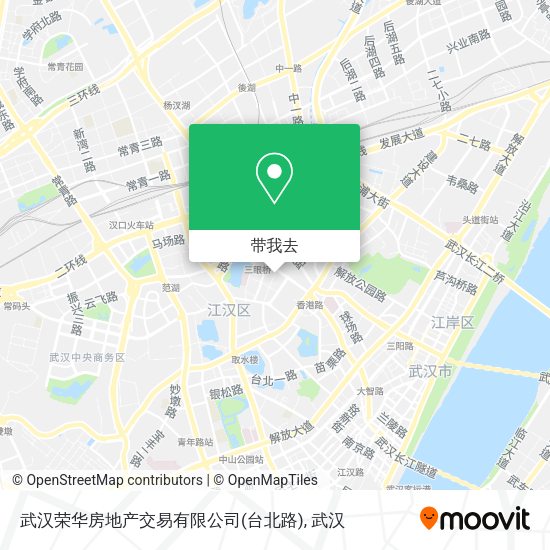 武汉荣华房地产交易有限公司(台北路)地图
