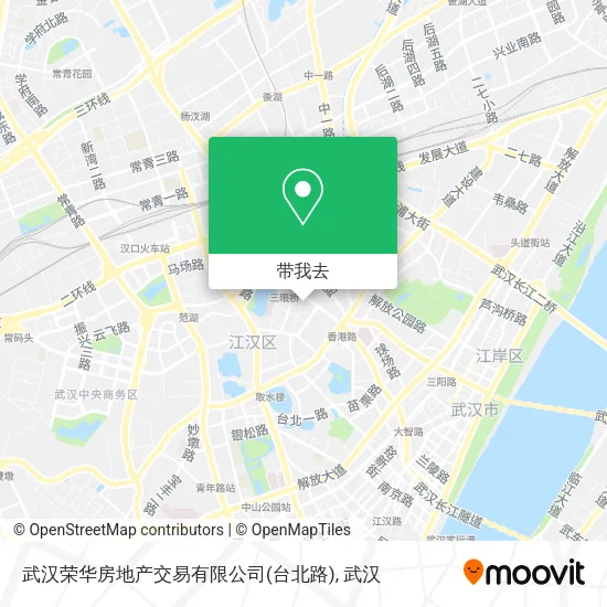 武汉荣华房地产交易有限公司(台北路)地图