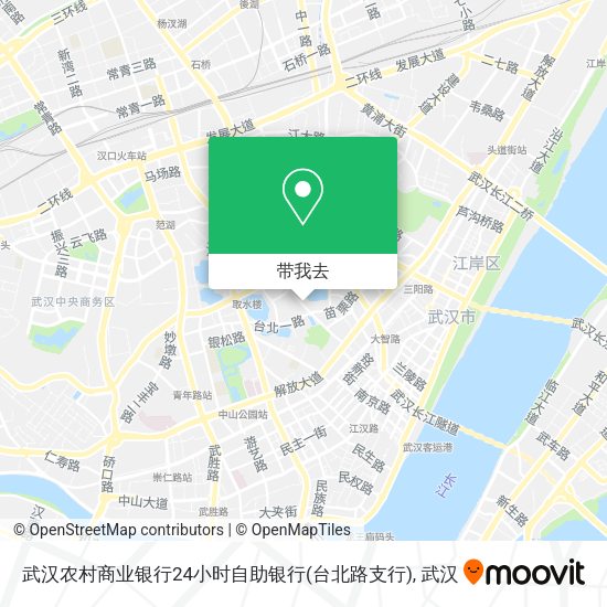 武汉农村商业银行24小时自助银行(台北路支行)地图