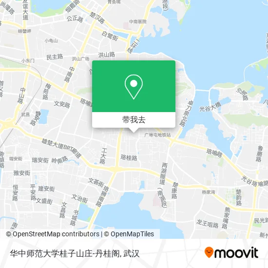 华中师范大学桂子山庄-丹桂阁地图
