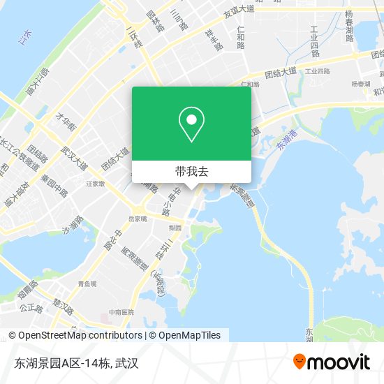东湖景园A区-14栋地图