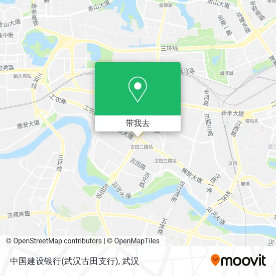 中国建设银行(武汉古田支行)地图