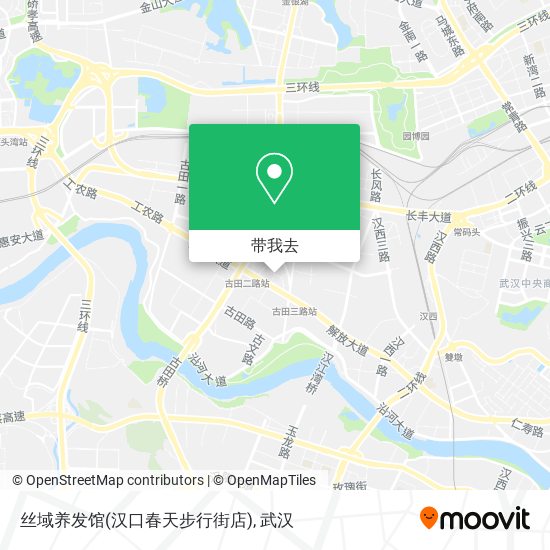 丝域养发馆(汉口春天步行街店)地图