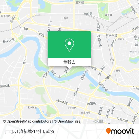 广电·江湾新城-1号门地图