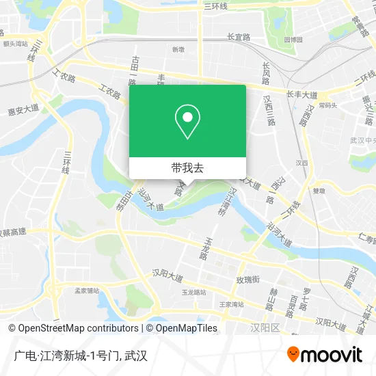 广电·江湾新城-1号门地图