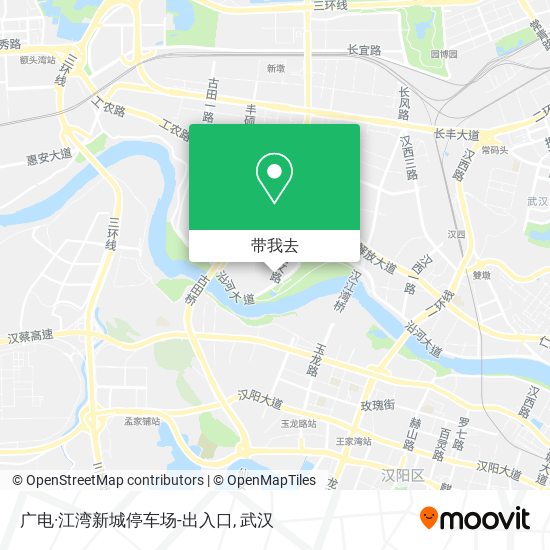 广电·江湾新城停车场-出入口地图