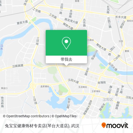 兔宝宝健康饰材专卖店(琴台大道店)地图