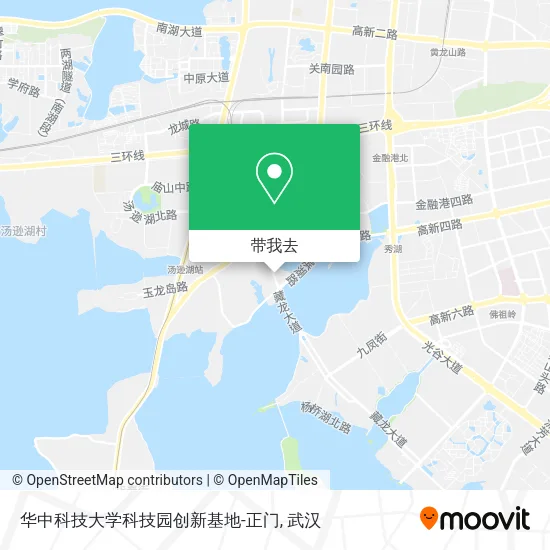 华中科技大学科技园创新基地-正门地图