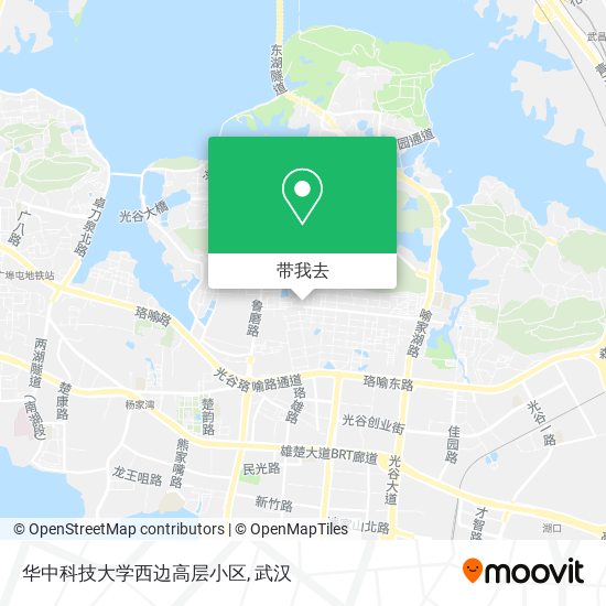 华中科技大学西边高层小区地图